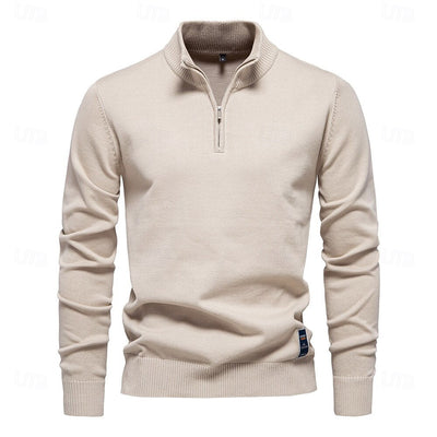 Quarter Zip Pullover Sweater