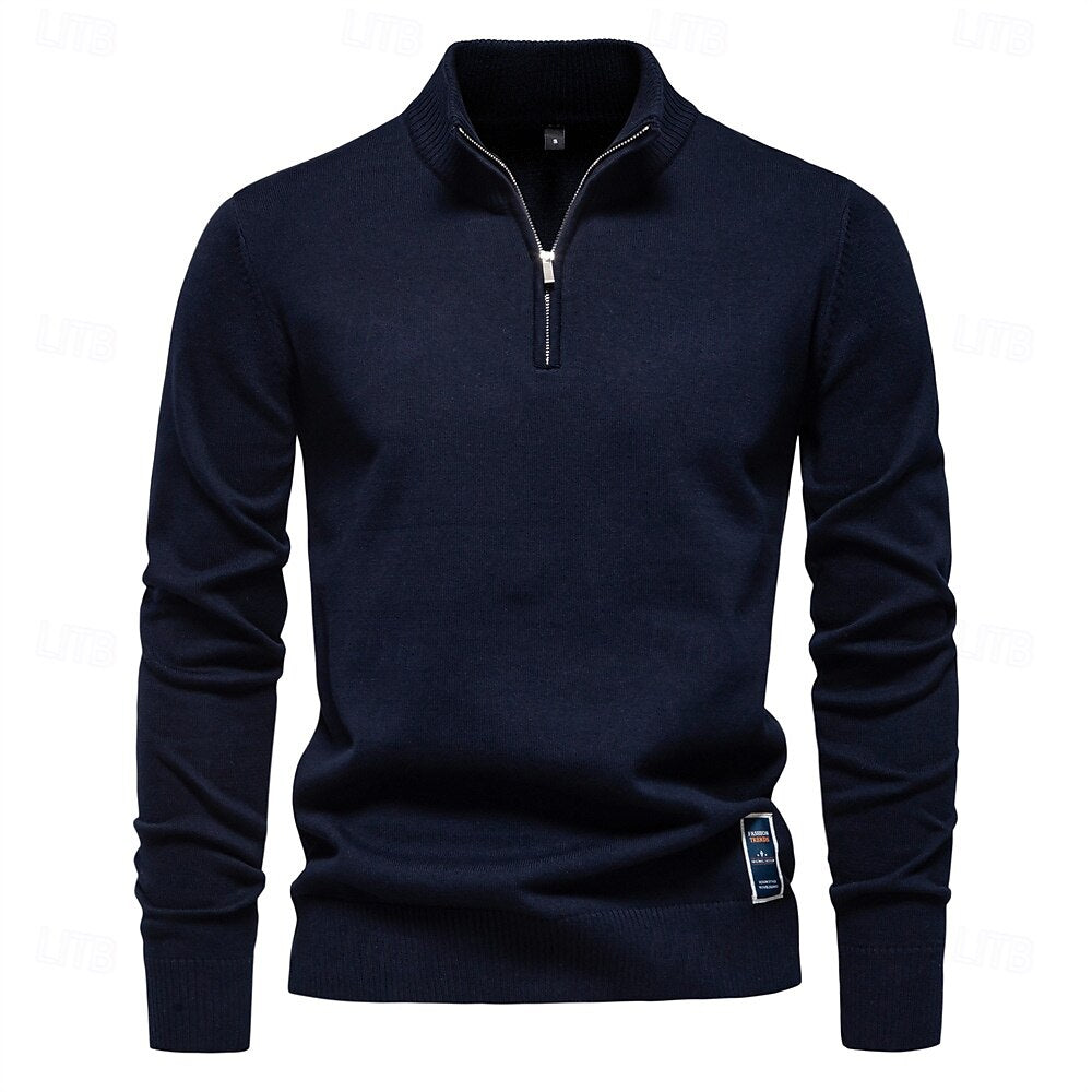 Quarter Zip Pullover Sweater