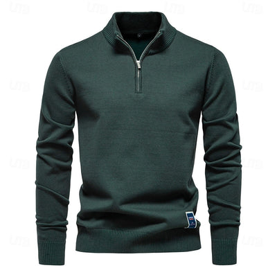 Quarter Zip Pullover Sweater