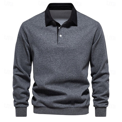 Sporty Polo Sweatshirt
