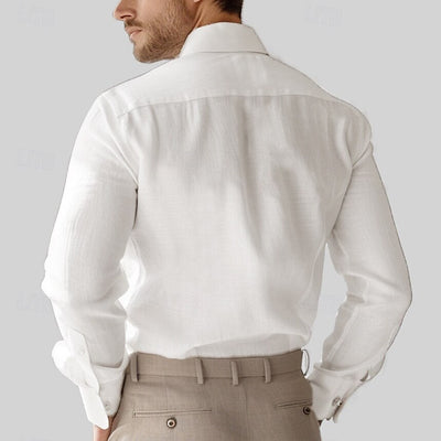 Cotton Linen Casual Floral Shirt
